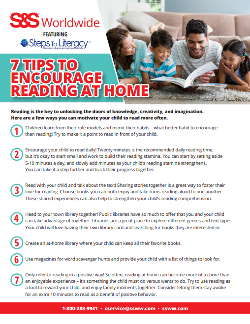 7 tips to encourage reading at home
